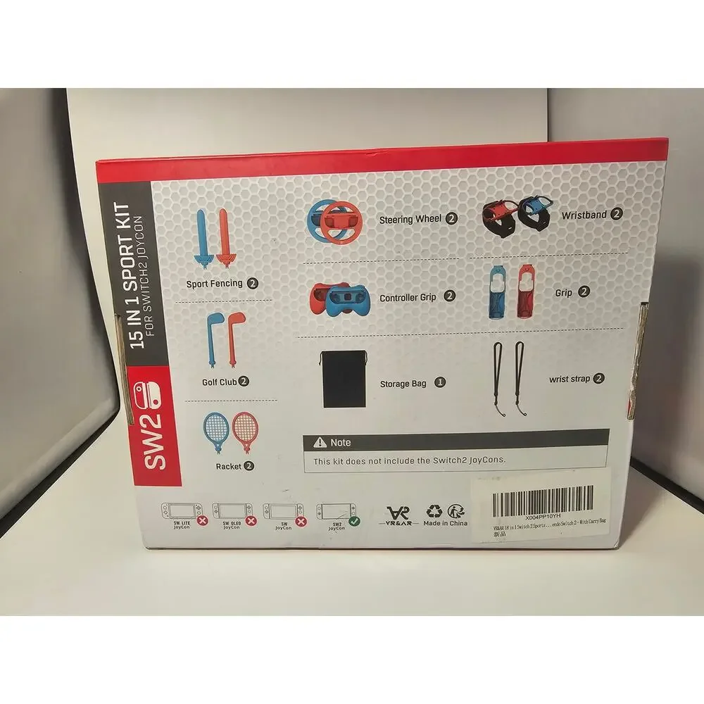 15-in-1 Accessories Kit Compatible with Nintendo Switch 2 Joy-Con